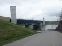 Den nya kanalbron över Elbe