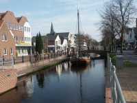 Fr�n kanalen i Papenburgs centrum